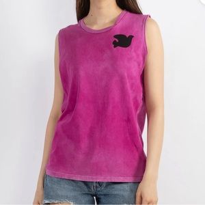 Freecity fuchia tank top* size medium*like new*